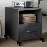 ZNTS Bedside Cabinet Anthracite 36x39x43.5 cm Steel 846708