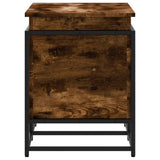 Storage Box with Lid Smoked Oak 80x40x51.5 cm Engineered Wood 848801