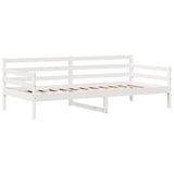 Daybed with Drawers without Mattress White 90x200 cm Solid Wood 3302060