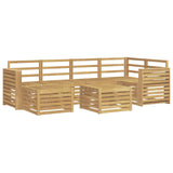Outdoor Sofa Set 7 pcs White Polyester 3392159