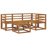 Outdoor Sofa Set 5 pcs Natural Solid Acacia Wood 3366342