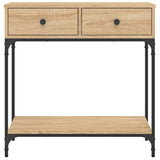 Console Table Sonoma Oak 75x34.5x75 cm Engineered Wood 833399
