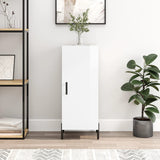 Sideboard High Gloss White 34.5x34x90 cm Engineered Wood 828550