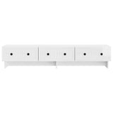 TV Cabinet High Gloss White 147 x 34.5 x 30 cm Engineered Wood 894019