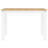 Dining Table Panama White 117x60x75 cm Solid Wood Pine 4005704