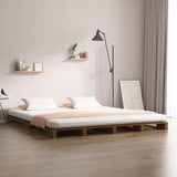Pallet Bed without Mattress Honey Brown 120x200 cm Solid Wood 821390
