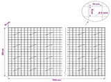 Gabion with 5 mm Wire and 10x10 cm Mesh 700x10x200 cm 3464984