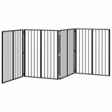 Dog Gate 4 pcs Black 80 x 100 cm Galvanised Steel 892002