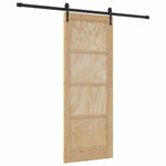 Sliding Door Manual Brown 78 x 202 cm Solid pine wood 3333806