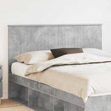 Headboard with Headboard Concrete Grey 150 cm Engineered wood 887751