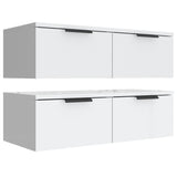 Wall Cabinets 2 pcs White 68x30x20 cm Engineered Wood 3115892