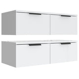 Wall Cabinets 2 pcs White 68x30x20 cm Engineered Wood 3115892