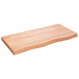 Wall Shelf Light Brown 100x50x cm Treated Solid Wood Oak 363688