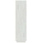 Book Cabinet/Room Divider White 60x35x135 cm Solid Pinewood 810870
