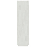 Book Cabinet/Room Divider White 60x35x135 cm Solid Pinewood 810870