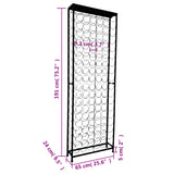 Wine Rack for 108 Bottles Metal 241598