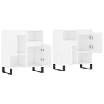 Sideboards 2 pcs High Gloss White Engineered Wood 3190135