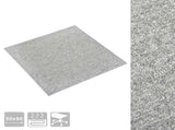Carpet 20 pcs Light Grey 50 x 50 cm 100% Polypropylene 42046747