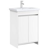 Bathroom Under Sink Cabinet White 56 x 37.5 x 81 cm 890776