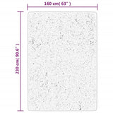 Shaggy Rug PAMPLONA High Pile Modern Beige 160x230 cm 375215