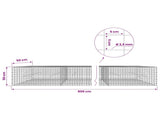 Gabion with 3.5 mm Wire and 5x5 cm Mesh 800x50x50 cm 3462322