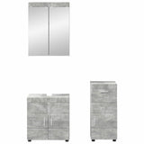Bathroom Furniture Set TULUM 3 pcs Concrete Grey 3398027