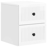 Wall-Mounted Bedside Cabinet High Gloss White 33 x 34.5 x 40 cm 897963