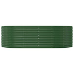Garden Raised Bed Green 212x140x68 cm Galvanised Steel 319093