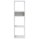 Book Cabinet White 34x31x112 cm Engineered Wood 860283