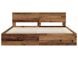 Bed Frame with Headboard Old Wood 160 x 200 cm Solid Pine Wood 3410580