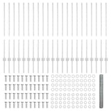 Welded Wire Fence 50 x 1 m Hot-Dip Galvanised Steel 3337036