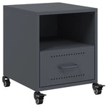 ZNTS Bedside Cabinet Anthracite 36x39x43.5 cm Steel 846708