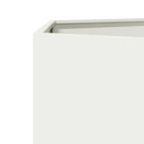 Garden Planter White Hexagon 46x40x45 cm Steel 851110