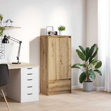 Cabinet with Drawer Artisan Oak 55.5x34x119.5 cm Engineered Wood 861651
