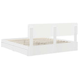 Storage Bed with Headboard White 180 x 200 cm Engineered Wood 3412248