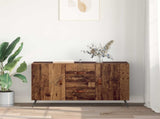 Sideboard with Drawer Old Wood 100 x 36 x 60 cm Engineered Wood 882451