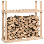 ZNTS Firewood Rack 110x35x108.5 cm Solid Wood Pine 823857