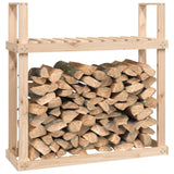ZNTS Firewood Rack 110x35x108.5 cm Solid Wood Pine 823857