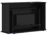 Fireplace with LED Strip Black Oak 63 x 20 x 54.5 cm 8021096