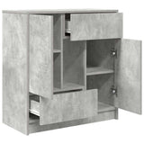 Sideboard with Drawers and Doors Concrete Grey 70.5x34x74.5 cm 861844