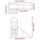 Outdoor Playset Solid Wood Douglas 3279194