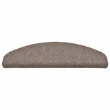 Stair Mats Self-adhesive 30 pcs 65x21x4 cm Beige Half Round Large 3365664