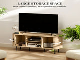 TV Stand Cabinet for TVs up to 55 Inches, TV Unit with Storage Shelves and Cupboard for Living Room, T3398P553468