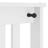 Hall Tree SANDNES White 45x40x159.5 cm Solid Wood Pine 4010483