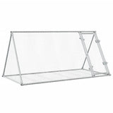 Rabbit Hutch Silver 200x105x91 cm Galvanised Steel 3281530