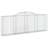 Arched Gabion Baskets 20 pcs 300x30x100/120 cm Galvanised Iron 3146535