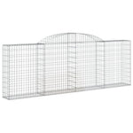 Arched Gabion Baskets 25 pcs 300x30x100/120 cm Galvanised Iron 3146536