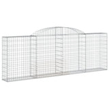 Arched Gabion Baskets 20 pcs 300x30x100/120 cm Galvanised Iron 3146535