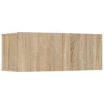 ZNTS 8 Piece TV Cabinet Set Sonoma Oak Engineered Wood 3114288