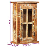 Wall Cabinet Solid Reclaimed Wood 44x21x72 cm 245139